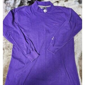 Vintage Starter Kansas State Wildcats Long Sleeve Mock Neck Shirt Purple Men’s L